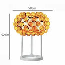 Axyaa Clear Gold Acrylic Pendant Light for Modern Dining Room décor.