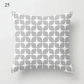 Axyaa Grey Family Pillowcase Square Office Cushion Cover