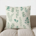 Axyaa Eucalyptus Leaf Pattern Throw Pillow Cover