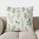 Axyaa Eucalyptus Leaf Pattern Throw Pillow Cover
