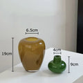 Axyaa Glass Vase Creative Flower Pots Desk Decoration Aesthetic Floral Vases