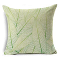 Axyaa Tropical Plants Linen Cushion Cover 45x45cm - Decorative Sofa Bed Pillow Case