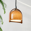 Axyaa Nordic Retro Orange Glass Pendant Chandelier LED Decoration