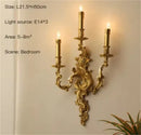 Axyaa Copper Wall Lamps: Retro Luxury Lighting for Home Decor, Living Room, Bedroom, Corridor