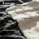 Axyaa Waterproof Reversible Sherpa Dog Blanket, Furniture Protector, Cozy Throw Blanket