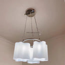 Axyaa Circular Glass LED Ceiling Light for Children's Bedroom and Hallways
