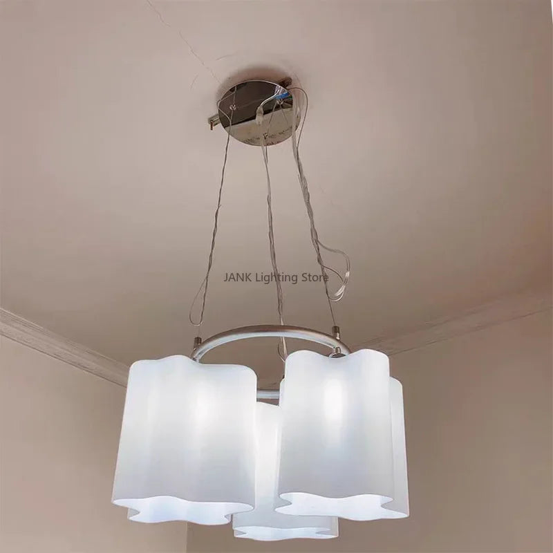 Axyaa Circular Glass LED Ceiling Light for Children's Bedroom and Hallways