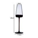 Axyaa High Feet Wine Goblet Set - Elegant Glass Drinkware for Bars & Restaurants