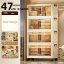 Axyaa Foldable Clear Door Storage Box - Spacious, Durable, Easy Assembly - Ideal for Organization