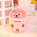 Axyaa Bear Desktop Organizer with Lid & Pen Holder - Cute & Multifunctional