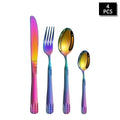 Axyaa Stainless Steel Colorful Cutlery Set for Family, Hotel & Party