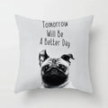 Axyaa Spectacle Dog Print Pillow Cover 45x45CM