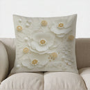 Axyaa Floral Pearl Accent Throw Pillow Coral Sofa Bedroom Car Cushion Cover