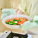 Axyaa Silicone Oven Gloves for Kitchen Baking & Barbecue