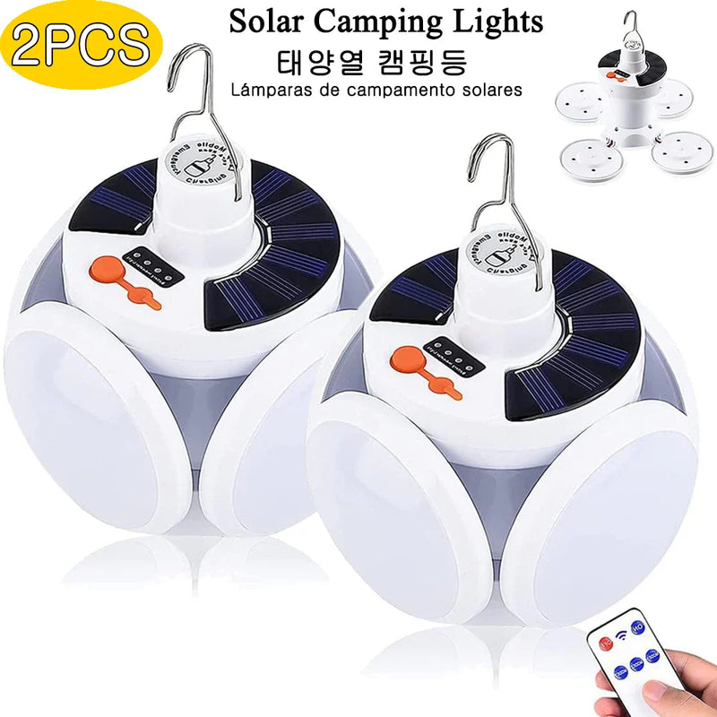 Axyaa Solar Camping Lamp: Remote Control 5 Modes LED Lantern