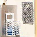 Axyaa Hollow Out Plastic Laundry Basket: Portable Wall-Mounted Clothes Storage & Bathroom Organizer