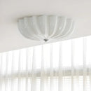 Axyaa Cream Style Glass LED Ceiling Lamp for Home and Restaurant Decor