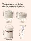 Axyaa Bento Lunch Box Set - Stainless Steel Thermal Food Container