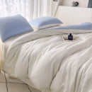 Axyaa Summer Cool Ice Silk Solid Color Duvet Cover in Twin/Full/Queen/King Sizes
