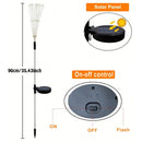 Axyaa Solar Garden Light - Waterproof LED Outdoor Lamp with Auto On/Off - Decorative Yard/Patio Lighting