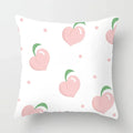 Peachy Pink Pattern Cushion Cover 45X45CM for Sofa Decor by Axyaa