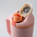 Axyaa 1200ml Car Cup with Flip Lid, Dual Drink Fruit Cup & Insulated Design