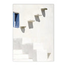 Axyaa Santorini Ocean Seascape Canvas Wall Art Painting Print for Living Room Decor