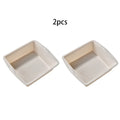 Silicone Baking Tray Set for Household Oven by Axyaa: Easy Demold, Rectangular & Square Cake Mold