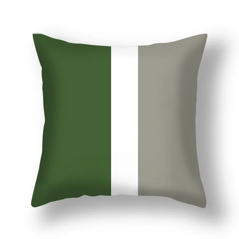 Axyaa Pink Gold Geometry Polyester Pillow Case 45*45cm Square