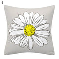 Flower Letter Print Cushion Cover for Stylish Home Decor by Axyaa