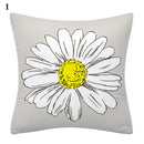 Flower Letter Print Cushion Cover for Stylish Home Decor by Axyaa