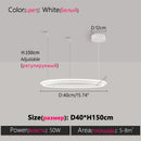 Axyaa LED Chandelier Modern Restaurant Living Room Bedroom Dining Lamp