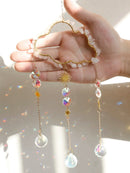 Axyaa Crystal Suncatcher Wind Chime Rainbow Maker Car Home Decor
