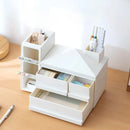 Axyaa Desk Organizer with Drawer - Large Capacity Stationery Storage Box
