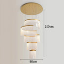 Axyaa Light Luxury Staircase Pendant Lights for Modern Home and Living Room