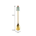 Axyaa Stainless Steel Christmas Dessert Set - Creative Cartoon Cutlery