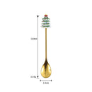 Axyaa Stainless Steel Christmas Dessert Set - Creative Cartoon Cutlery