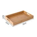 Axyaa Bamboo Tea Tray, Food Storage, Dinner Plate, Kitchen Tableware