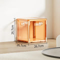 Axyaa Clear Foldable Storage Box with Lid - Large Capacity for Home Organization