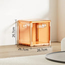 Axyaa Clear Foldable Storage Box with Lid - Large Capacity for Home Organization