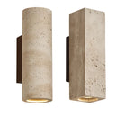 Axyaa Yellow Travertine Stone Japanese Style Wall Sconce Retro Spotlight