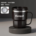 Axyaa Double-Wall Insulated Stainless Steel Coffee Cup Mug with Lid