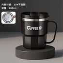 Axyaa Double-Wall Insulated Stainless Steel Coffee Cup Mug with Lid