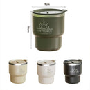 Axyaa 304 Stainless Steel Coffee Cup with Lid, Double-Layer Anti-Scalding Travel Mug