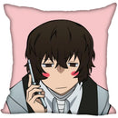 Axyaa Dazai Bungou Stray Dogs Pillow Case 40X40, 45X45cm