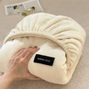 Axyaa Flannel Velvet Fitted Sheet: Cozy & Soft Bedding for Winter