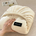 Axyaa Cozy Velvet Fitted Sheet: Soft Flannel, Fluffy Coral Fleece, Winter Bedding 150*200cm