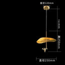 Axyaa Golden Lotus Chandelier Ceiling Pendant for Living Dining Kitchen Island