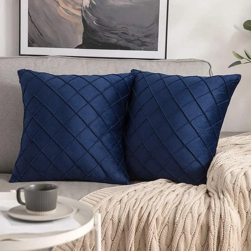 Velvet Nordic Style Cushion Cover - Axyaa Brand Ultra Soft Throw Pillowcase