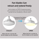 Axyaa Telescopic Blade Ceiling Fan with Silent Air Circulation and Dimmable LED Light